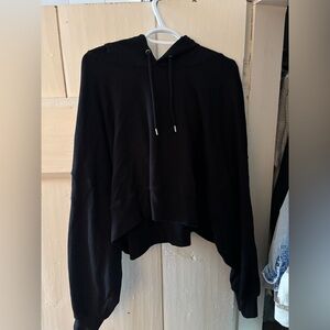 GAP Cropped Black Hoodie Sweatshirt